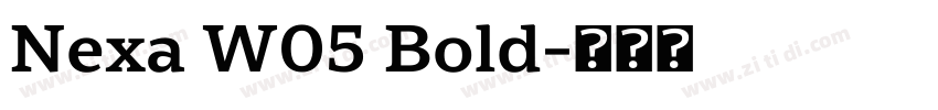 Nexa W05 Bold字体转换